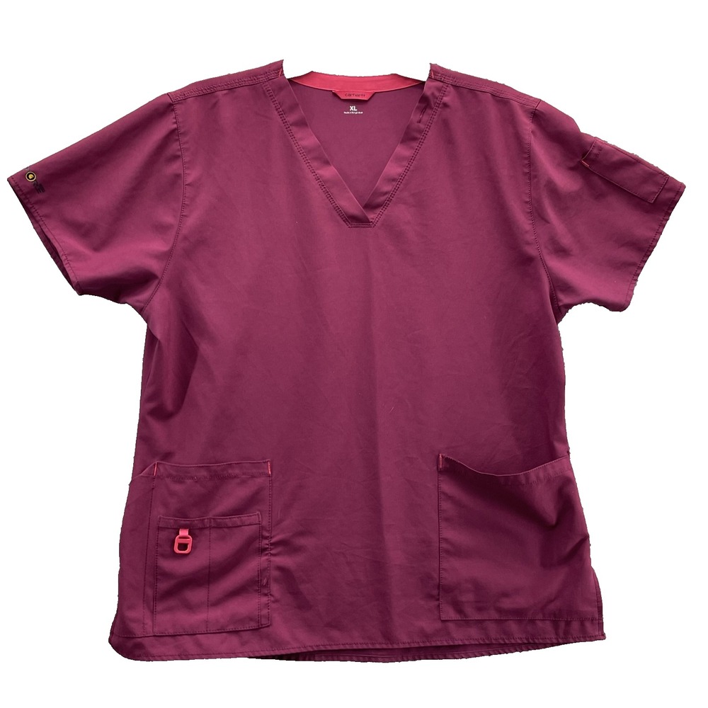Carhartt‎ Force Scrub Top Women's XL Professional Medical Uniform Tech Workwear